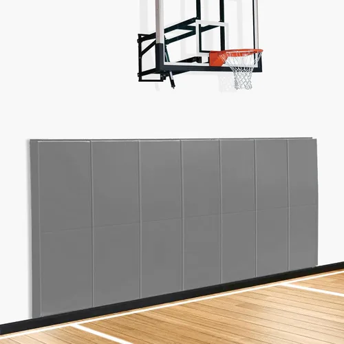 Miniatura 8 de Acolchado de pared para gimnasio, protector de pared para cancha de baloncesto, almohadillas protectoras extraíbles de 2 pulgadas de grosor de alta