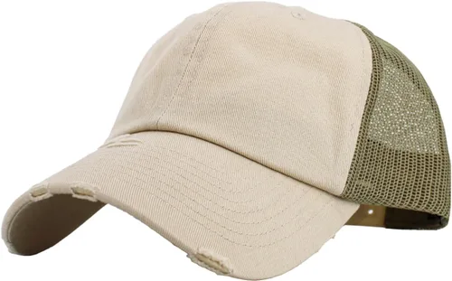 Miniatura 19 de KBETHOS - Gorra de béisbol ajustable, de algodón desgastado, vintage, unisex, estilo polo, camionero, para papá