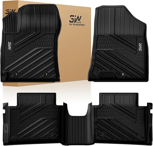 Miniatura 10 de 3W Alfombrillas de Piso Compatibles con Hyundai Tucson 2022-2025 2026 (No para Híbrido), Forros de Piso de Automóvil TPE para Todo Clima de Ajuste