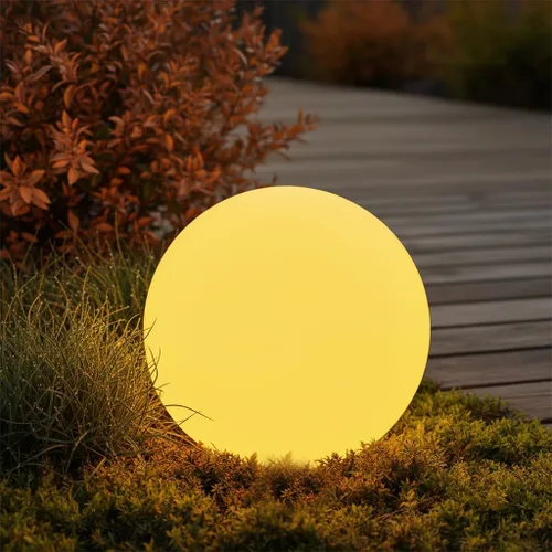 Luz solar de globo brillante de 8 pulgadas, lámpara solar de bola de jardín de 16 colores cambiantes, luz de orbe brillante con control remoto,