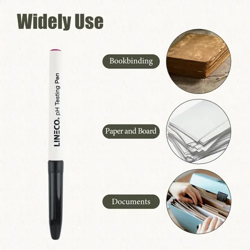 Miniatura 8 de Lineco Pluma de prueba de pH para productos de papel o cartón.