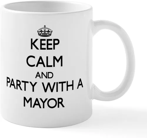 Miniatura 15 de CafePress I Love Mayor Mug Taza de café de cerámica de 11 oz (11.0 fl oz)
