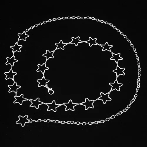 Miniatura 4 de Cinturón de cadena de cintura con borla larga para mujer, cadena ajustable de metal para el vientre para vestido