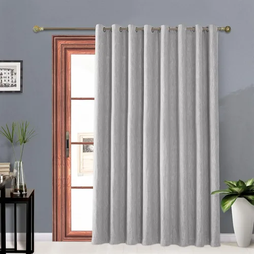 Miniatura 11 de Melodieux Elegantes cortinas opacas de algodón para oscurecer la habitación, para sala de estar, dormitorio, con aislamiento térmico, paneles