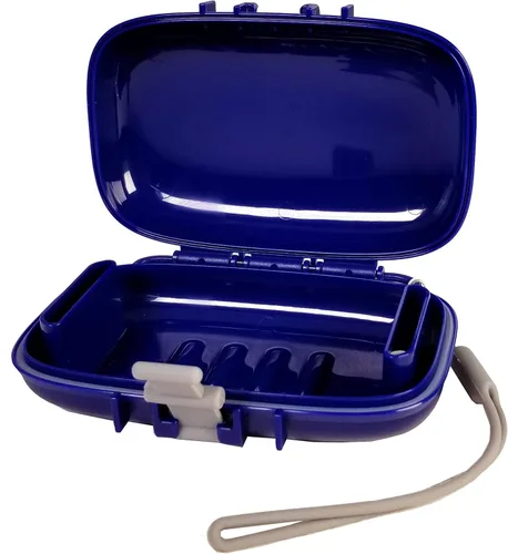 Carry-Dri EZ - Contenedor y plato de jabón en barra de viaje, se seca con rejillas de ventilación patentadas, soporte de jabón duradero a prueba de