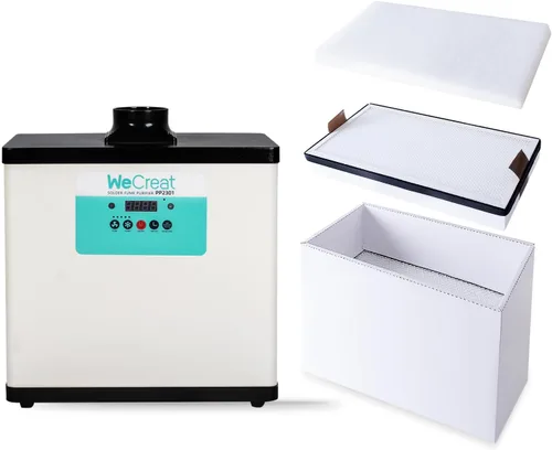 Miniatura 6 de WECREAT 1 pieza de repuesto de filtro HEPA mediano – Accesorios de repuesto de filtro de 14.4 x 6.9 pulgadas para extractor de humo de soldadura