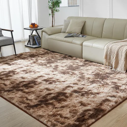 Miniatura 18 de Alfombra ultra suave para sala de estar, alfombra mullida de área 4X6 para dormitorio, alfombras modernas de pelo largo, alfombra suave