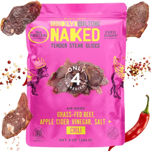 Miniatura 18 de Brooklyn Biltong Regalo de carne seca de res para hombres (Paquete de caja de regalo Biltong de 7) – Carne de res saludable alimentada con pasto