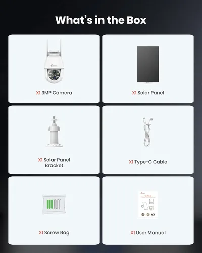 Miniatura 8 de Cámaras de seguridad solares inalámbricas para exteriores 2K, cámaras WiFi autocargadas para seguridad del hogar alimentadas por batería, visión