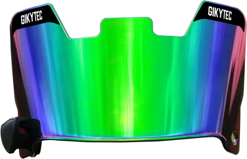 Miniatura 8 de Visera de fútbol para casco de fútbol, resistente a los arañazos, bloqueo UV, visera de protección facial para jóvenes y adultos Transparente