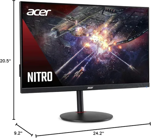 Miniatura 13 de Acer Monitor Nitro XV272U Pbmiiprzx de 27 pulgadas WQHD (2560 x 1440) IPS G-SYNC Compatible, 144Hz, 1ms VRB, DisplayHDR400 certificado VESA, DCI-P3