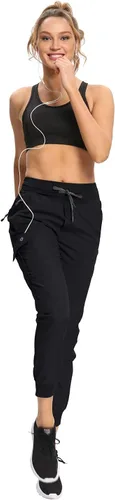 Miniatura 19 de RlaGed - Pantalones tipo cargo de senderismo para mujer, pantalones deportivos ligeros, de secado rápido, resistentes al agua, para pesca y al aire