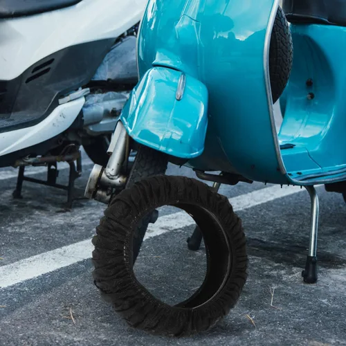 Miniatura 4 de Cubierta de neumático de bicicleta eléctrica, funda de protección de neumáticos para silla de ruedas, tela no tejida de 11.41 x 4.13 pulgadas, a