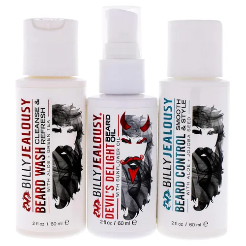 Miniatura 2 de Billy Jealousy Beard Care Kits – Travel-Friendly Gifts for Men – Beard Wash, Leave-In Conditioner and Beard Oil to Cleanse, Nourish, Soften &
