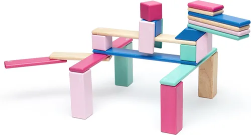 Miniatura 10 de Conjunto de 24 bloques magnéticos de madera de Tegu, talla única , Blossom