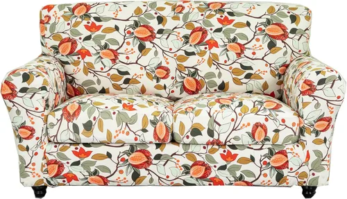 Miniatura 51 de CRFATOP Fundas elásticas para sillón de 2 plazas suaves con diseño floral para perros, fundas elásticas para sillón de 1 plaza, fundas lavables