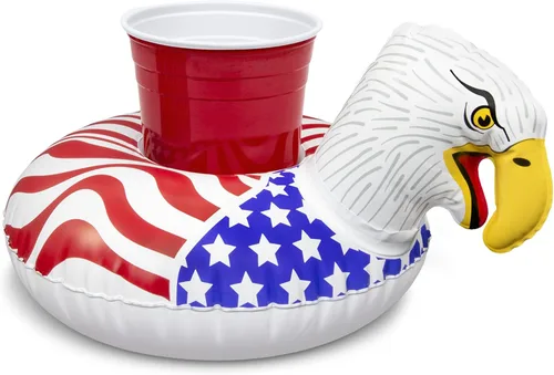 Miniatura 2 de GoFloats Inflatable Pool and Hot Tub Drink Holders (3 Pack) (Choose - Unicorn, Flamingo, Palm Tree and More)