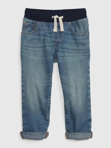 Miniatura 4 de GAP Jeans ajustados de cintura acanalada para niños