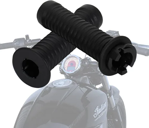Miniatura 6 de Empuñaduras de manillar para acelerador y embrague Riot Hand Grip compatibles con Indian Scout 2015-2021