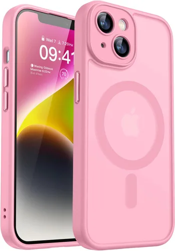 Miniatura 81 de CANSHN Funda magnética compatible con iPhone 17 Pro, mejorada [protección completa de la cámara] [compatible con Magsafe] [mate translúcido] funda