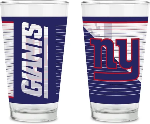 Miniatura 14 de Rico Industries NFL Football Main - Juego de 2 vasos clásicos de 16 onzas con logotipo impreso digitalmente, apto para lavavajillas NFL Football