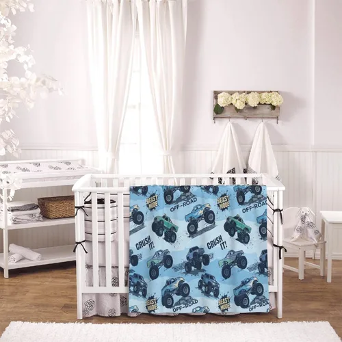 Miniatura 4 de Perinsto Manta de Monster Trucks, ultra suave y cálida para todas las estaciones, manta decorativa de forro polar para niños, regalos para niños