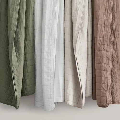 Miniatura 7 de EVERGRACEHOME Juego de Ropa de Cama Acolchado con Puntada de Caja de 100% Algodón Tamaño Queen 3 Piezas, Cobertor Lavado como Prenda Ligero Suave