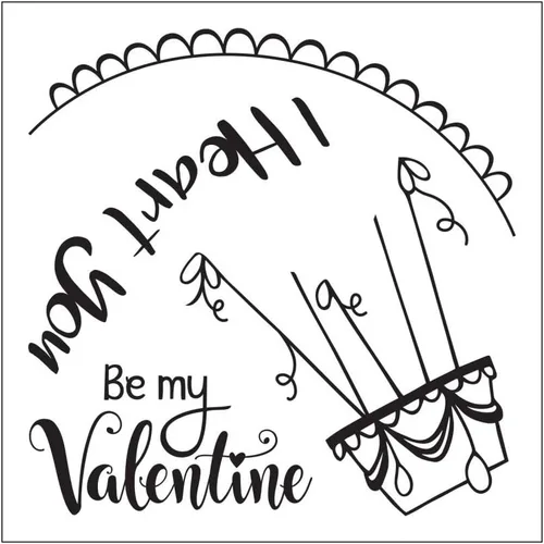 Miniatura 4 de Sizzix Framelits Troquel con sellos I Heart You, multicolor