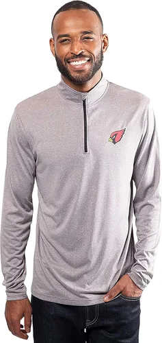 Miniatura 13 de Ultra Game Men's NFL Official Super Soft Quarter Zip Long Sleeve T-Shirt
