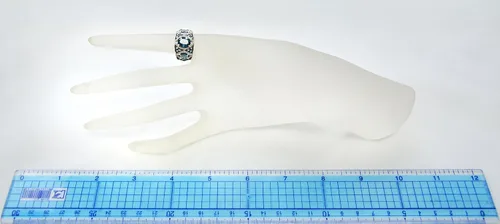 Miniatura 2 de RB Gems - Anillo de plata de ley 925 (5 quilates, acabado rodiado, estilo 3 piedras)