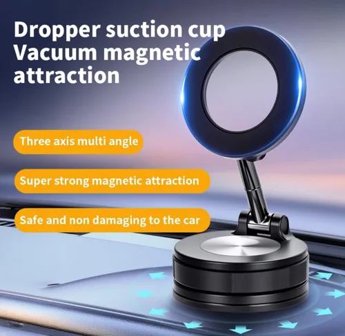 Miniatura 4 de MagSafe Soporte magnético para teléfono de automóvil, ventosa súper fuerte para tablero y parabrisas, rotación de 360°, sujeción segura para iPhone