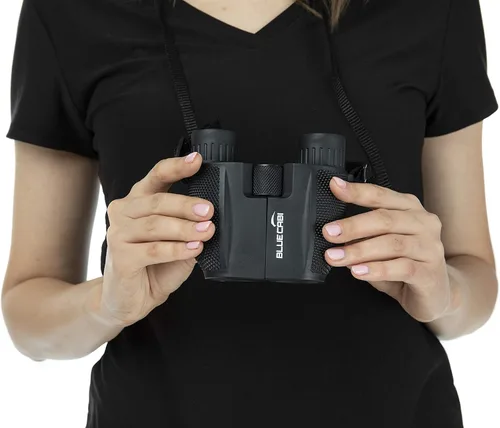 Miniatura 4 de Binoculares compactos de 10 x 25 – Binoculares ligeros, plegables y de alta potencia para adultos y niños con potente aumento de larga distancia