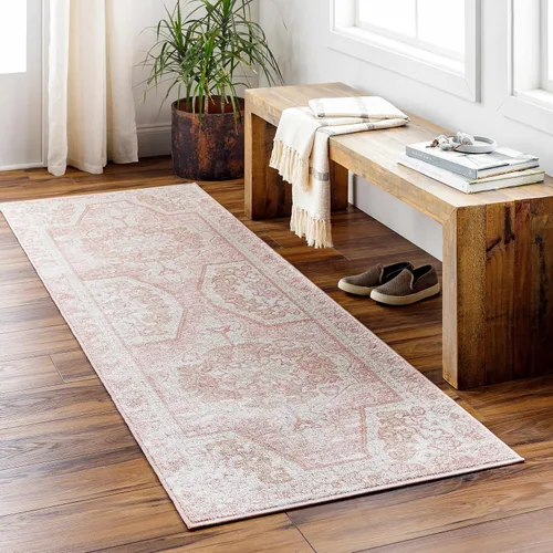 Miniatura 10 de Hauteloom Meyly - Alfombra para sala de estar y dormitorio, lavable a máquina, casa de campo, 2 x 2 pies 11 pulgadas