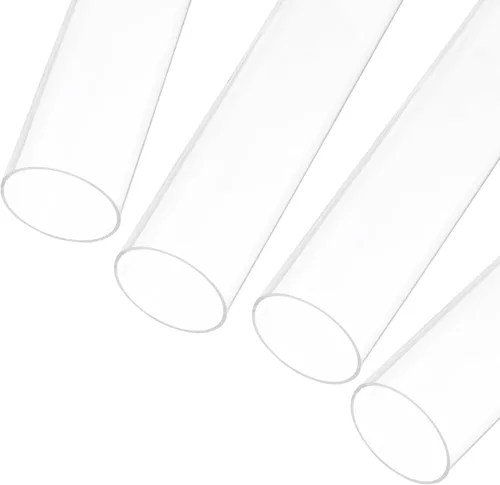 Miniatura 30 de MECCANIXITY Tubo Redondo Rígido Transparente de Acrílico 6mm (1/4") ID 8mm (5/16") OD 356mm para Lámparas y Linternas, Sistema de Refrigeración por