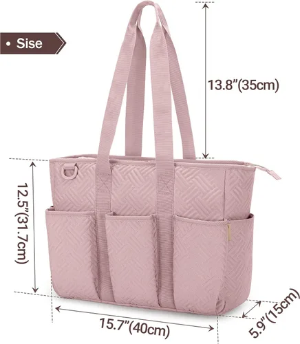Miniatura 6 de Fasrom Bolsa de mano para enfermeras de trabajo, bolsa clínica para estudiantes de enfermería y personal de atención médica en el hogar, rosa