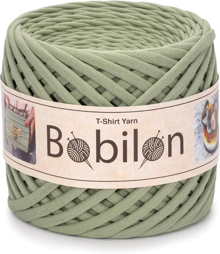 Miniatura 25 de Hilo de Camiseta de Algodón 7-9 mm (0.276-0.354 in) para Ganchillo, Tejido, Macramé, Manualidades DIY – Jersey Soft Ribbon, Fettuccini Zpagetti