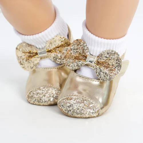 Miniatura 4 de Morbido - Zapatos planos Mary Jane para bebés y niñas, suela suave antideslizante con nudo de lazo, zapatos de vestir de princesa para boda