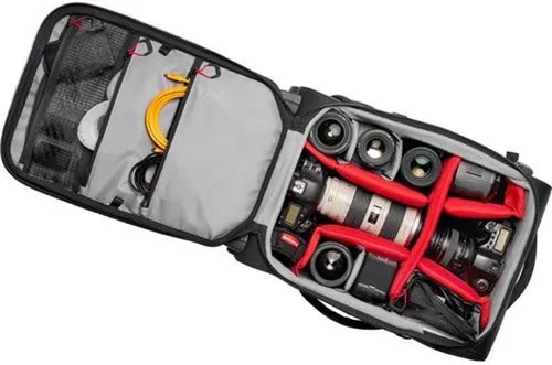 Miniatura 3 de Manfrotto Reloader Air-55 Pro Light Camera Roller Bag para videocámaras, DSLR, cámaras reflejas profesionales, capacidad para hasta 2 cuerpos