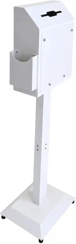Miniatura 10 de Caja de sugerencias con soporte, caja de ofertas de pie, con cerradura de combinación de metal, caja fuerte para votar, caridad, donación, iglesia