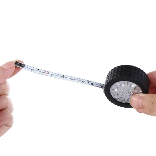 Miniatura 5 de Leadigol Llavero de cinta métrica, 2 unidades, llavero retráctil de 1M, regla de tracción portátil, pequeño llavero de bolsillo de acero inoxidable