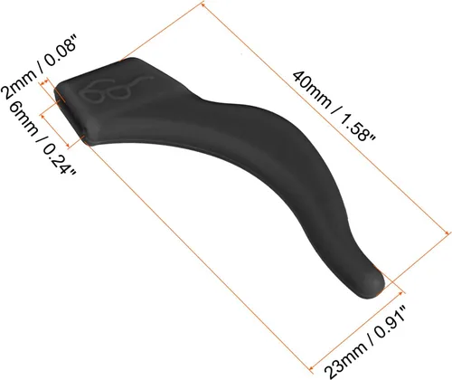Miniatura 2 de PATIKIL Pinzas para los oídos, antideslizante para gafas, gancho para la oreja para la lectura, para evitar deslizamientos, lentes de sol de repuesto