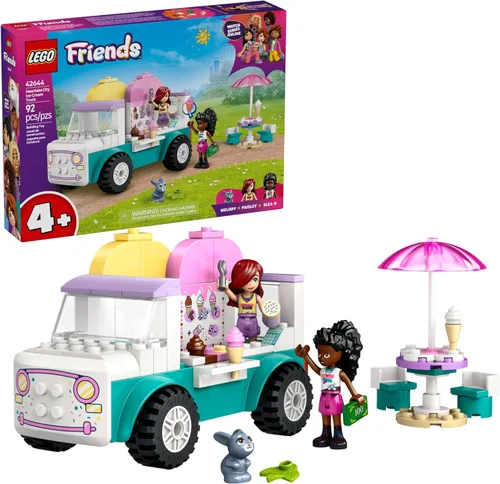 LEGO Friends Heartlake City Camión de Helados de Juguete - Juego de Construcción de Simulación para Niños, Niñas y Niños, Edades 4+ - Bloques de
