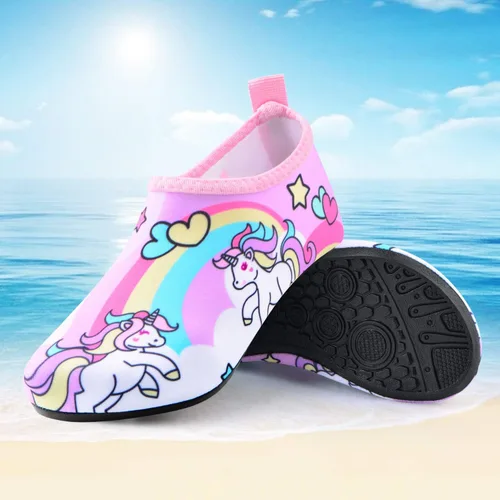 Miniatura 5 de Sunnywoo Zapatos de agua para niños y niñas, zapatos de natación para el agua, de secado rápido, antideslizantes, para la piel, zapatos deportivos
