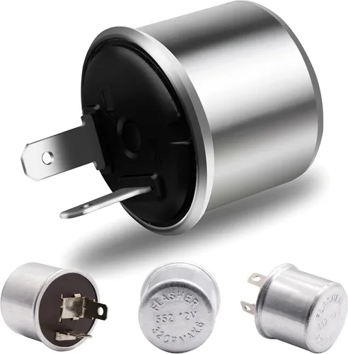 Miniatura 8 de (1) Relé de intermitencia LED electrónico de 2 pines 12V LF1-S-PIN MAX 150W para corregir el hiperdestello de las luces intermitentes LED