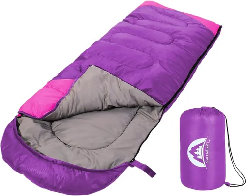 Miniatura 9 de SWTMERRY Saco de dormir para 3 estaciones (verano, primavera, otoño) clima cálido y fresco, ligero, impermeable, para uso en interiores y Verde
