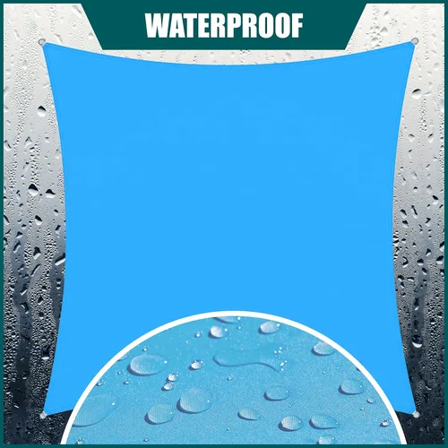Miniatura 4 de Royal Shade Toldo rectangular azul de 7 x 19 pies, impermeable, toldo RS-SLR, toldo para refugio, UPF50+ 98% de bloqueo UV resistente a los rayos UV