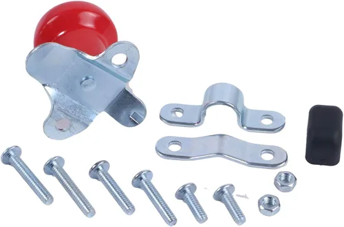 Miniatura 5 de Pomo giratorio para volante WSV122R con funda de goma, ajuste universal para John Deere Case Ford Tractors Woods Spinner y muchos más autos, Rojo