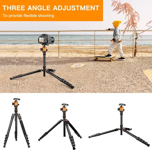Miniatura 7 de Trípode para Cámara de 82" de Alto Uso Pesado, Trípode Monópode de Aluminio DSLR Victiv para Fotografía de Viaje, Soporte de Cámara Profesional
