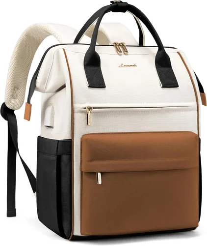 Miniatura 14 de LOVEVOOK Mochila para computadora portátil para mujer, mochila bolso, mochila de viaje de gran capacidad, bolsa de enfermera, bolsa para laptop
