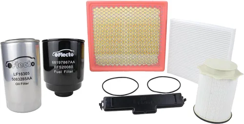 Flecto Kit de filtro Cummins de 6.7L compatible con Ram 2500 3500 4500 5500 2013-2018 | Reemplaza 68157291AA 68197867AA 53034051AB 5083285AA
